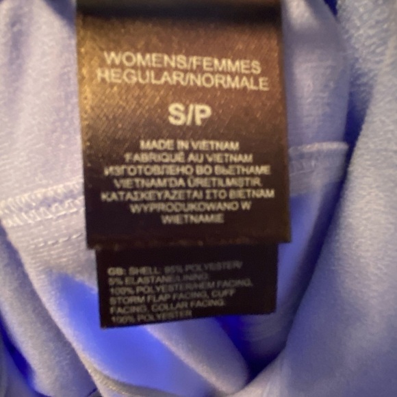 North Face Calentinto Softshell A7WZ Full Zip Jacket Sz S Blue 5% Stretch - Picture 7 of 9